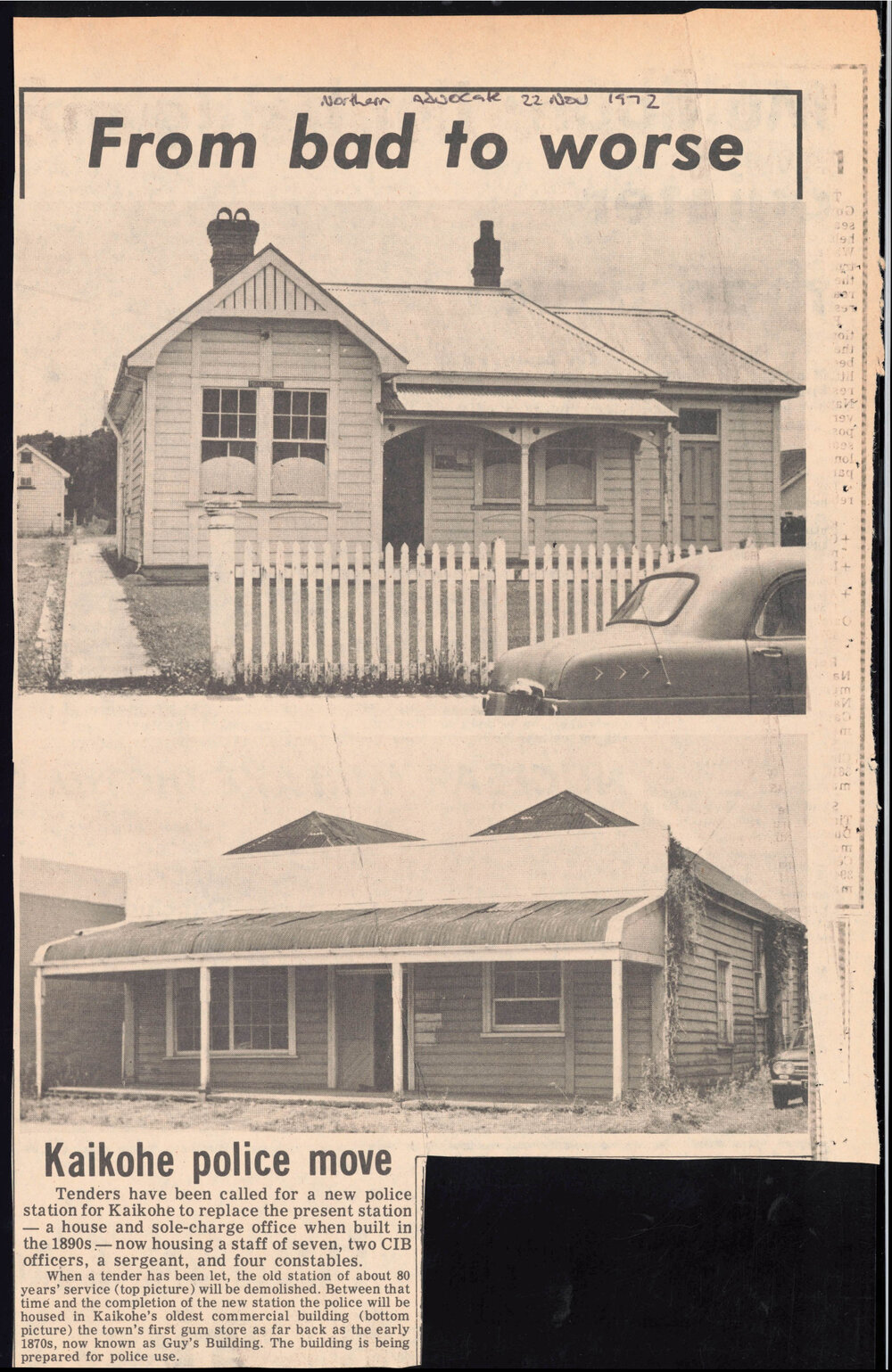 From bad to worse: Kaikohe police move
