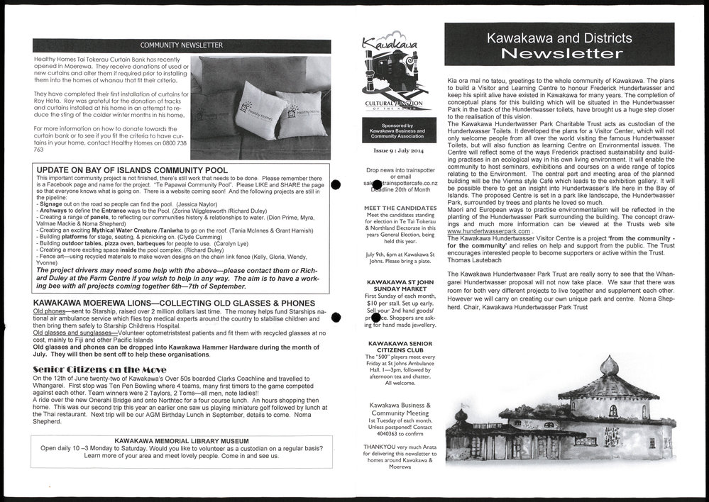 Kawakawa and District newsletter; July 2014