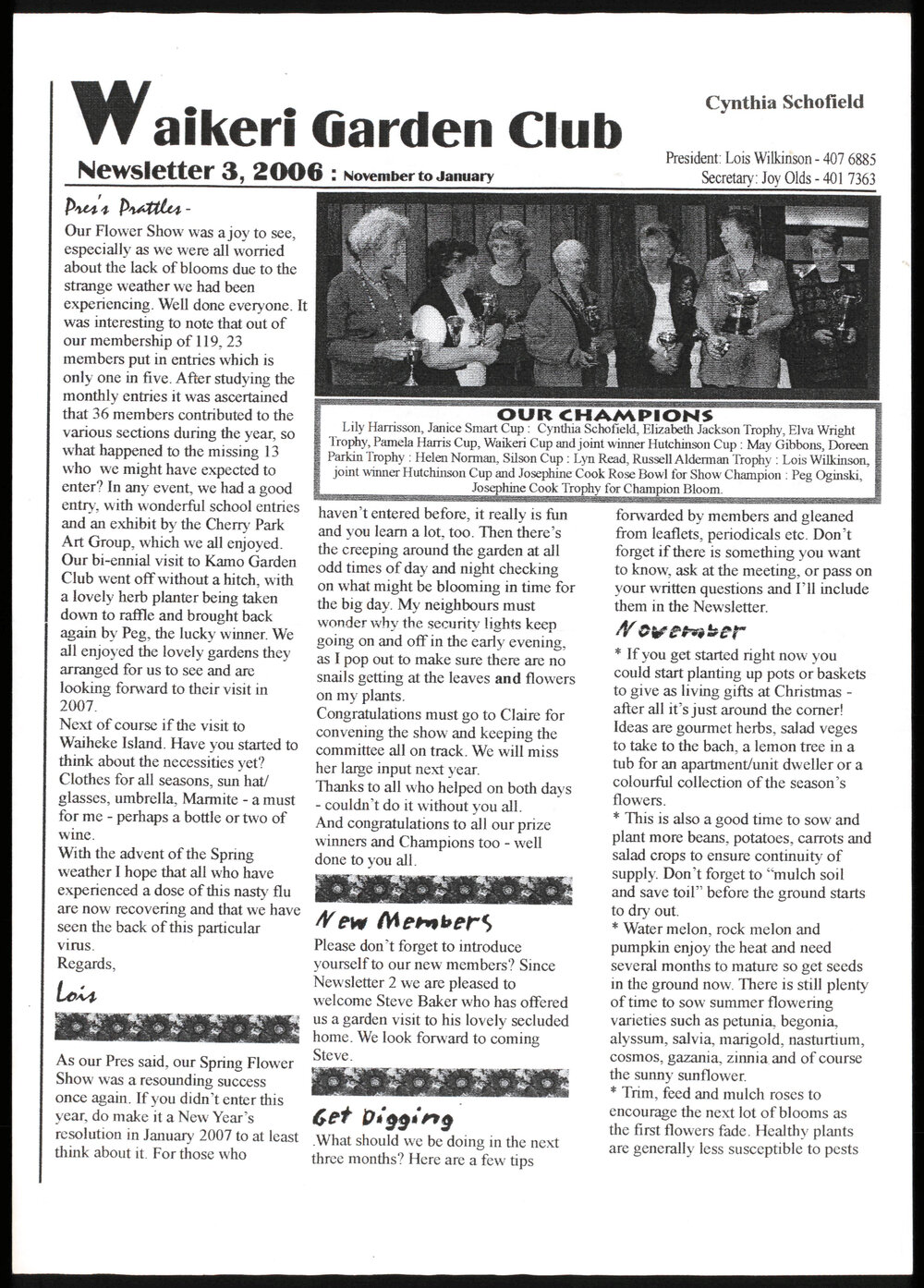 Waikeri Garden Club Newsletter 3