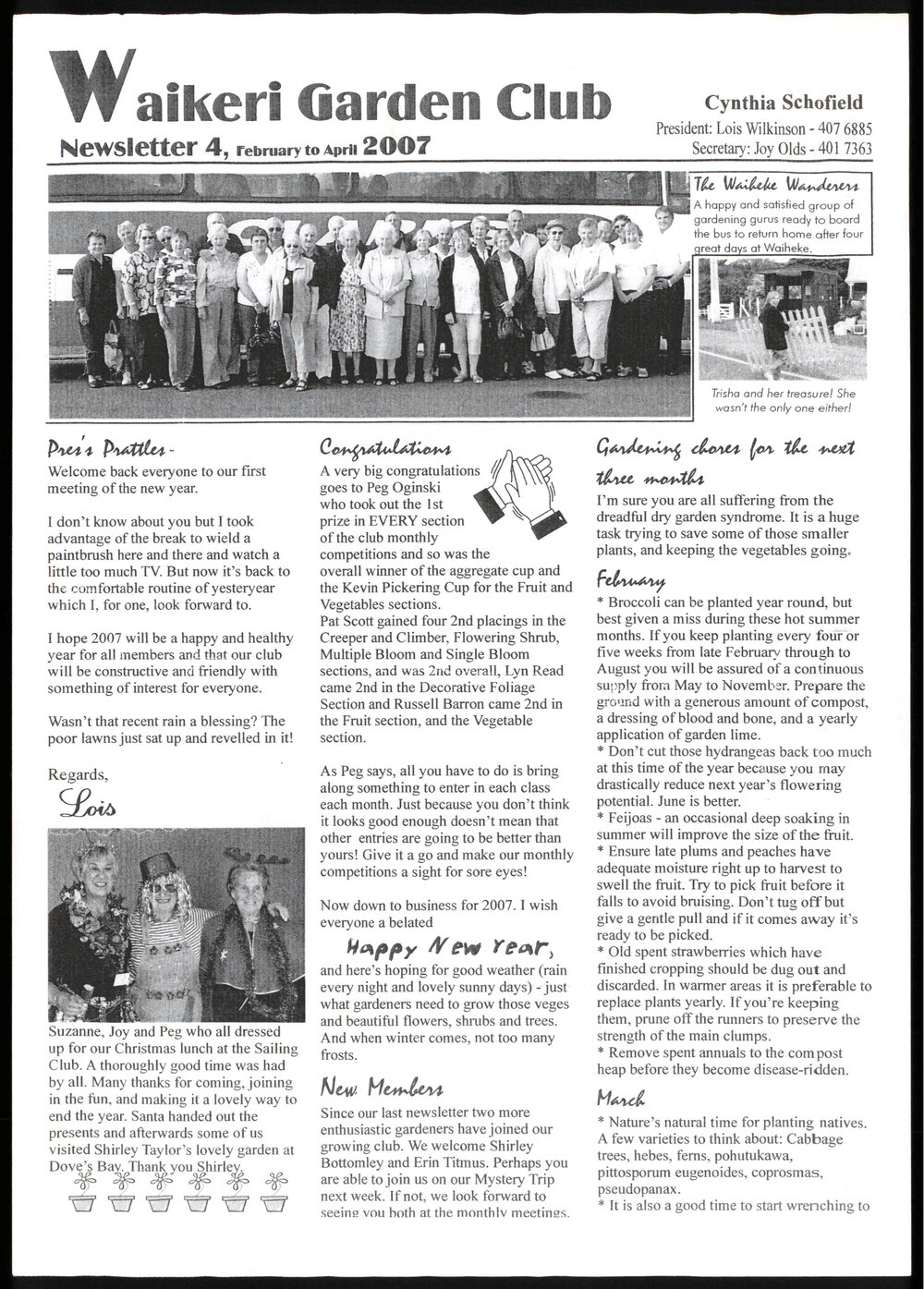 Waikeri Garden Club Newsletter 4