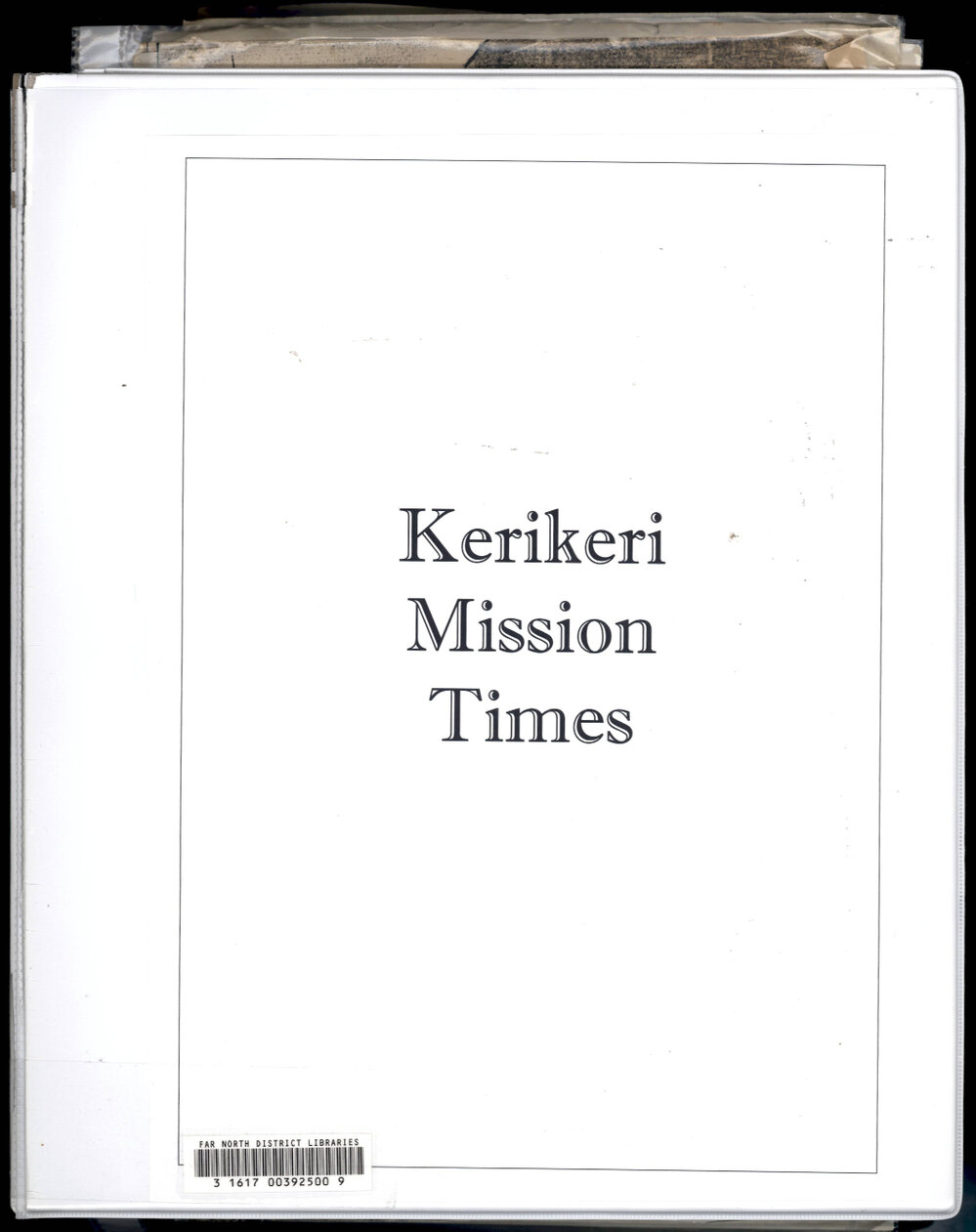 Kerikeri Mission Times