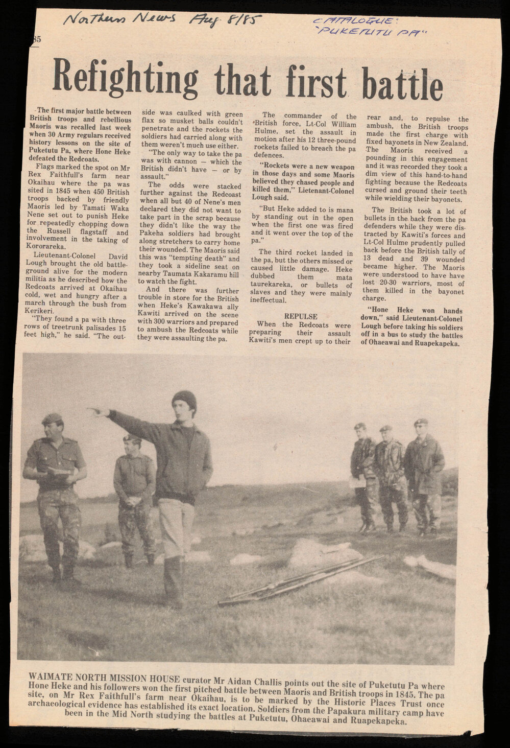 Refighting that first battle