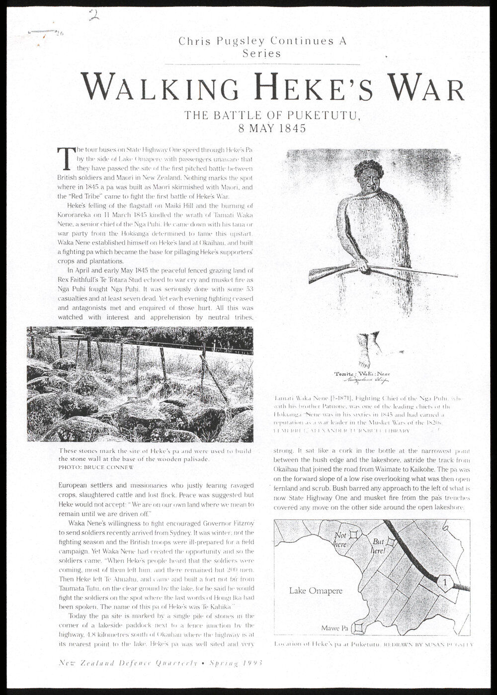 Walking Heke's War : The battle of Puketutu