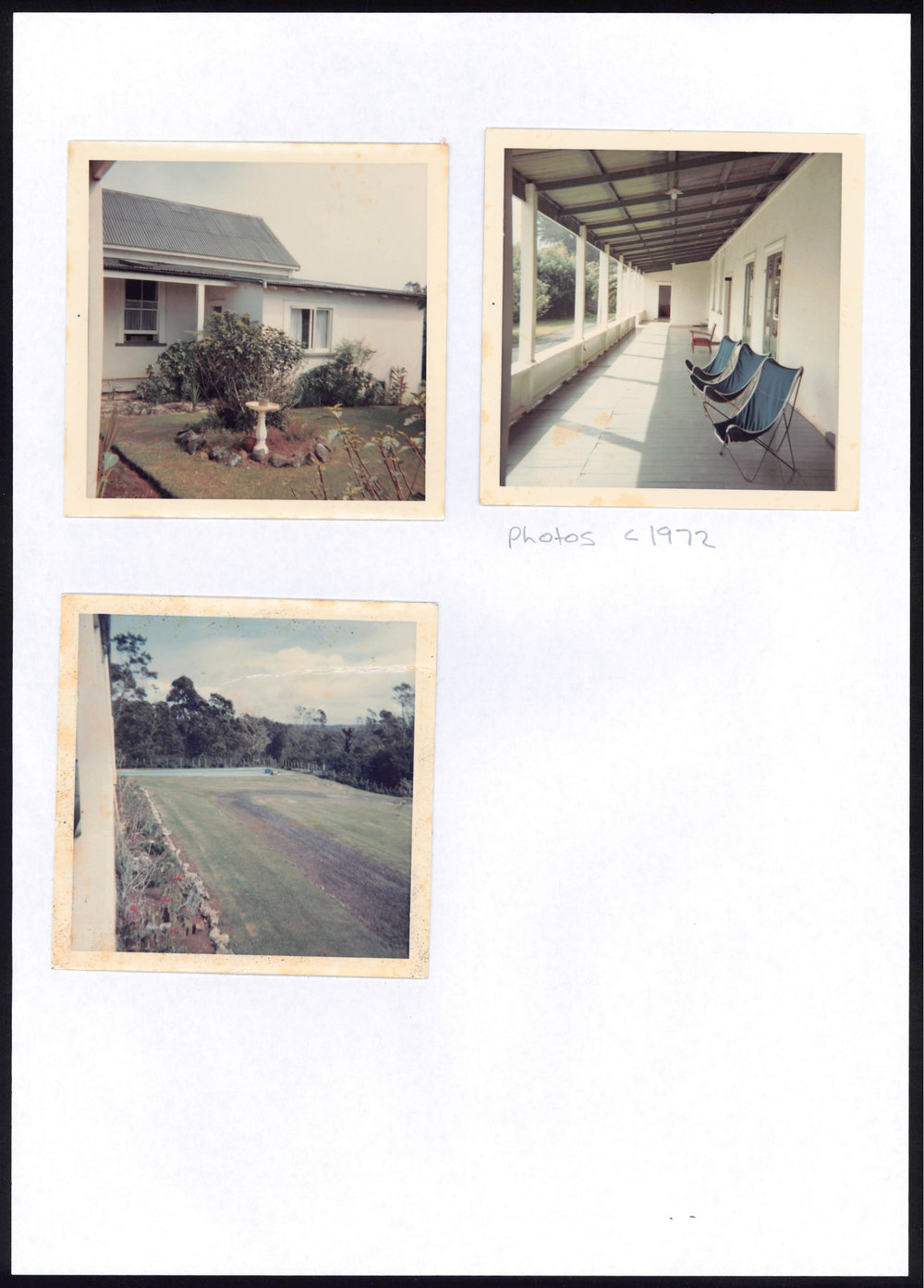 Photograph of the Homestead Hotel veranda and view