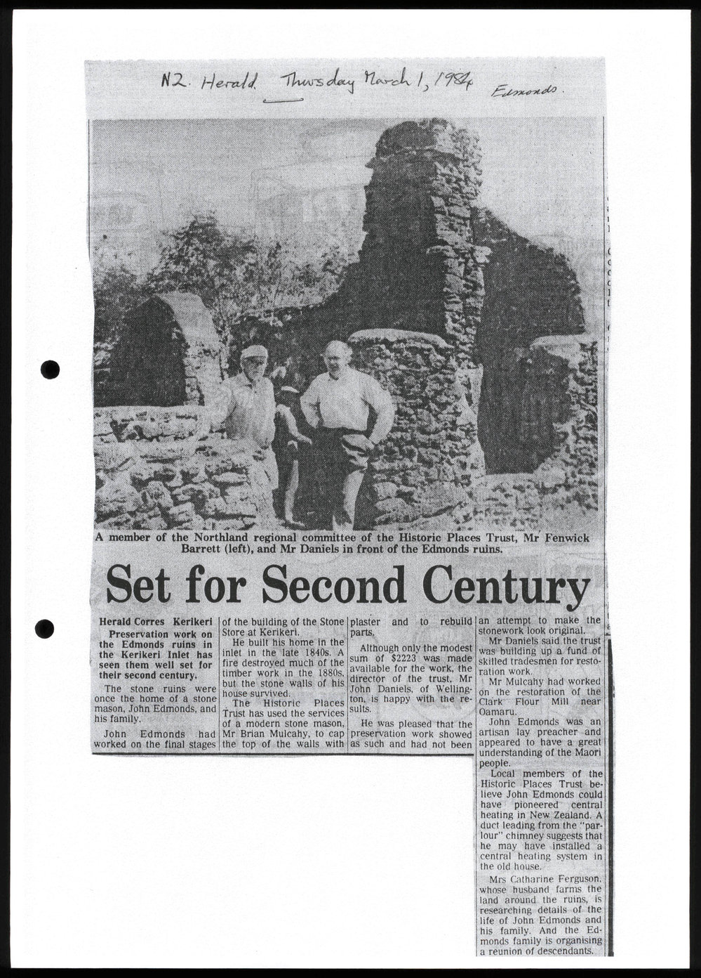 Set for second century