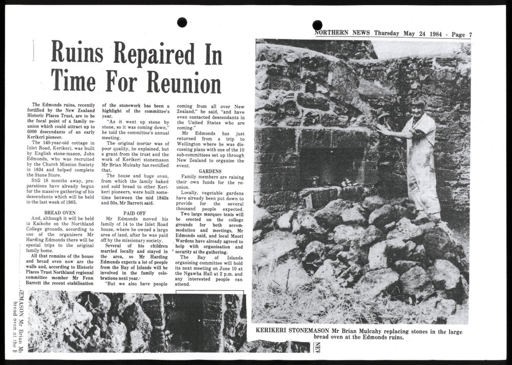 Ruins repaired in time for reunion
