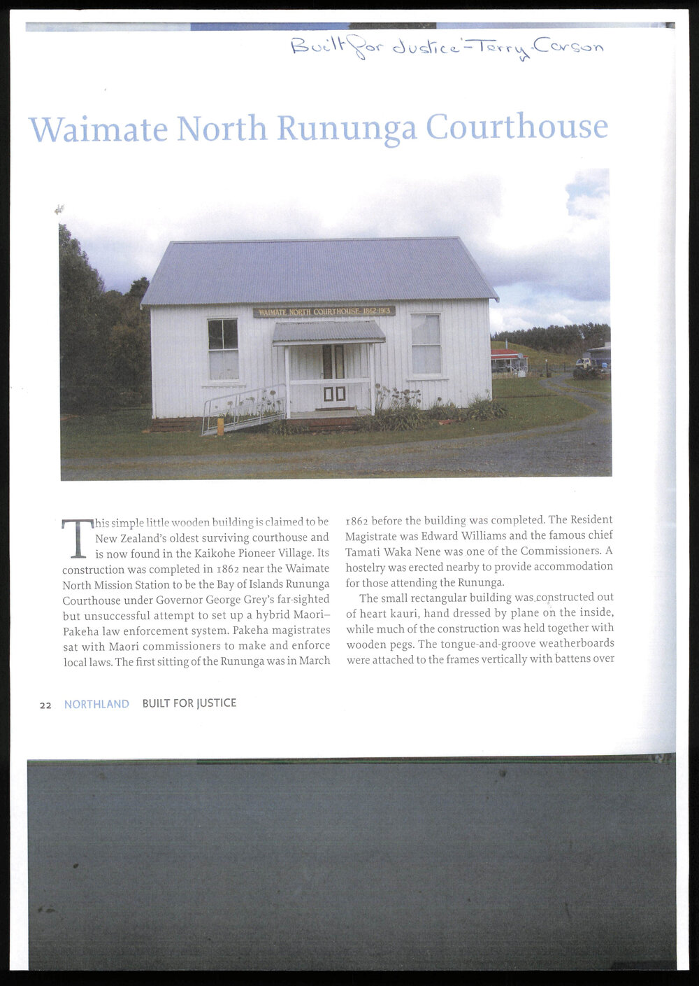 Waimate North Rununga Courthouse