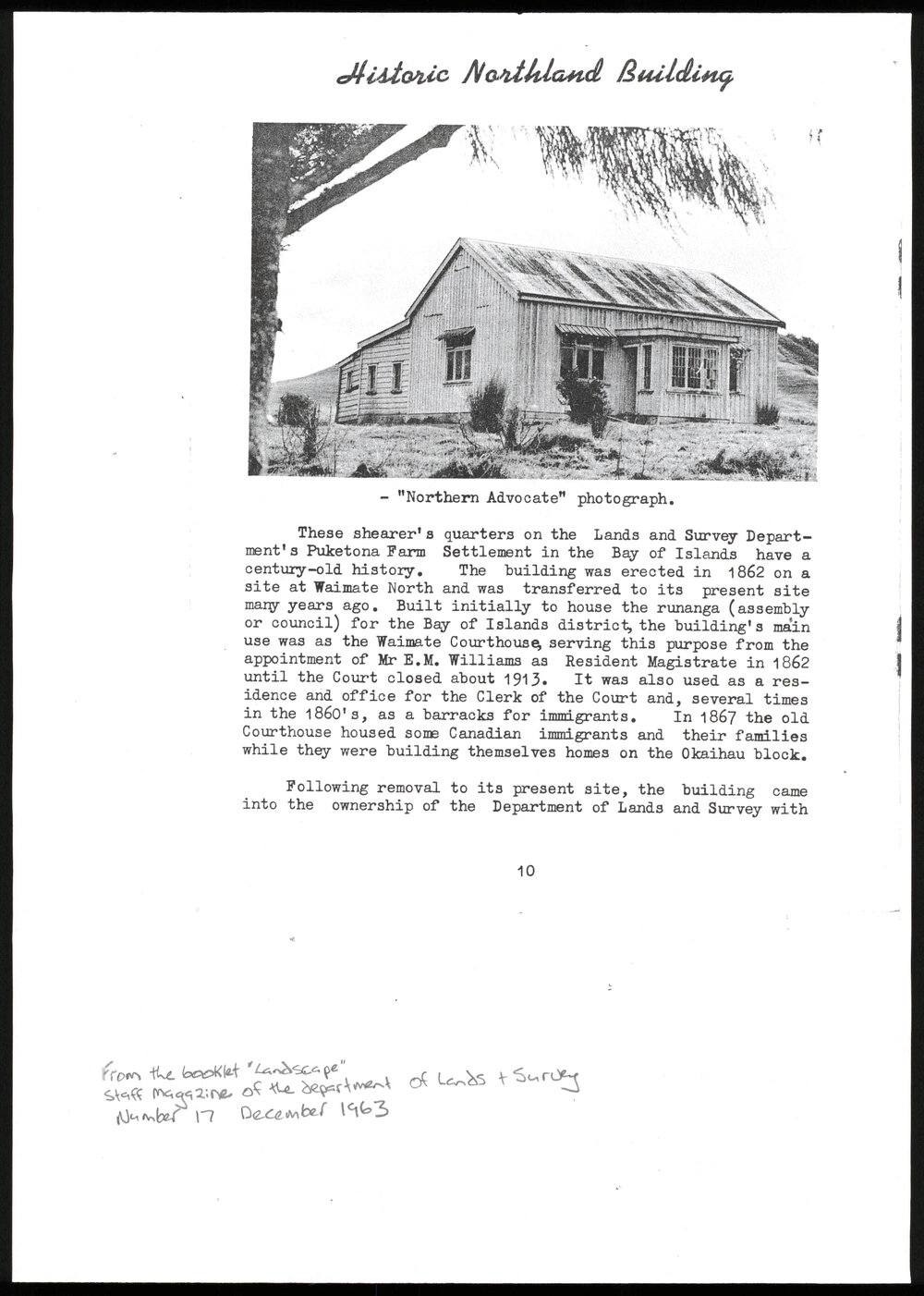 Historic Northland building