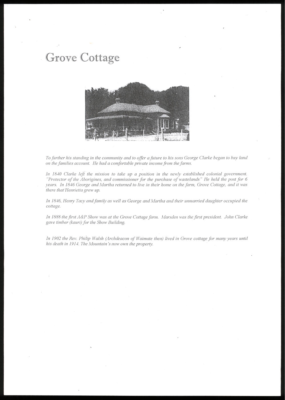 Grove Cottage