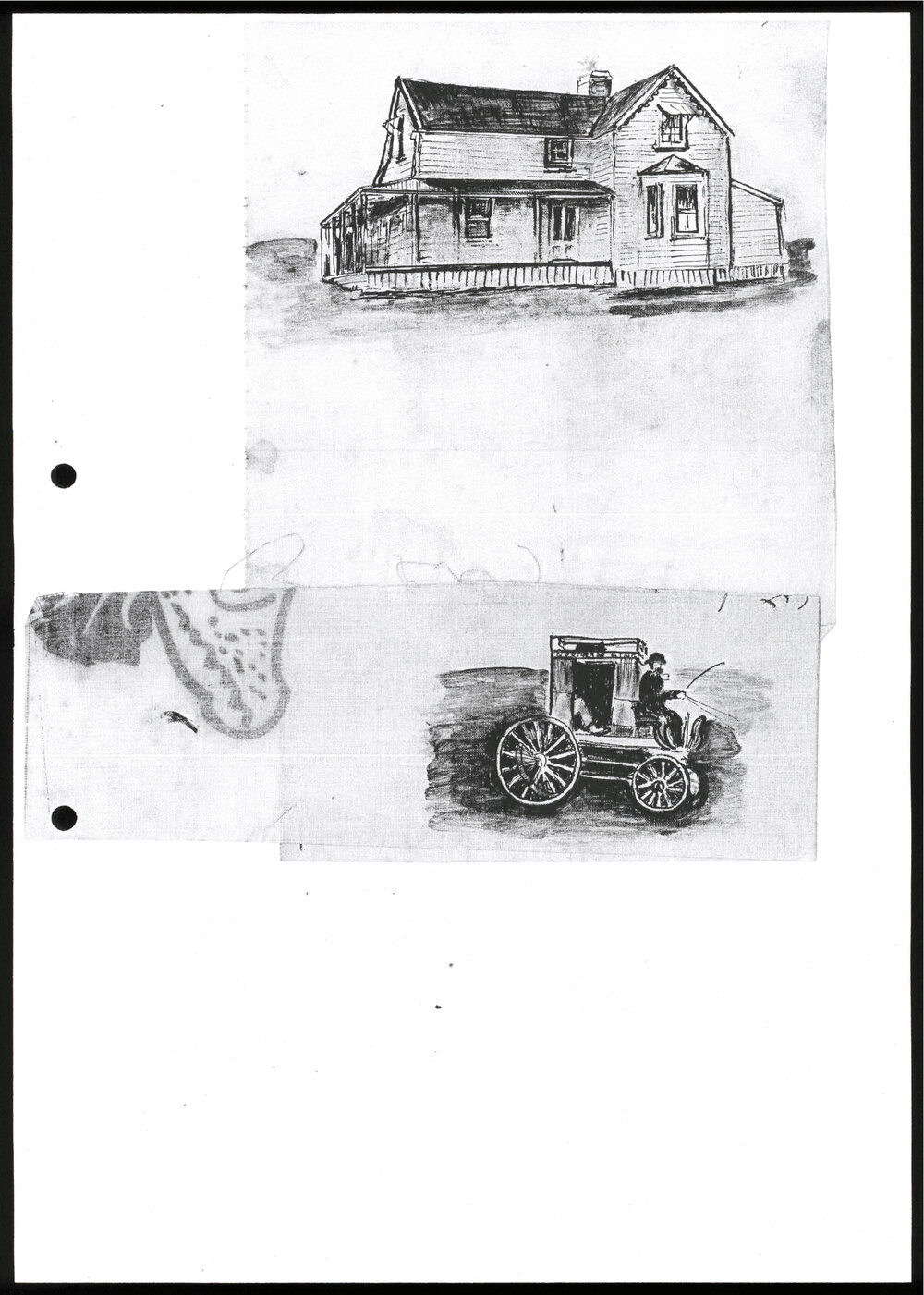 Sketch of the Travellers Rest Hotel