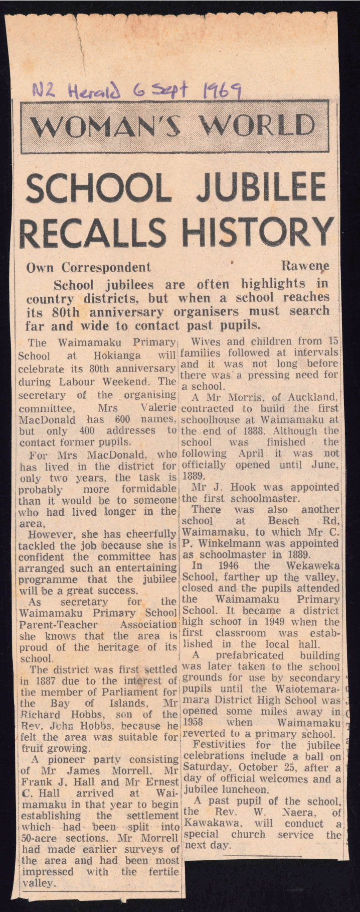 School jubilee recalls history