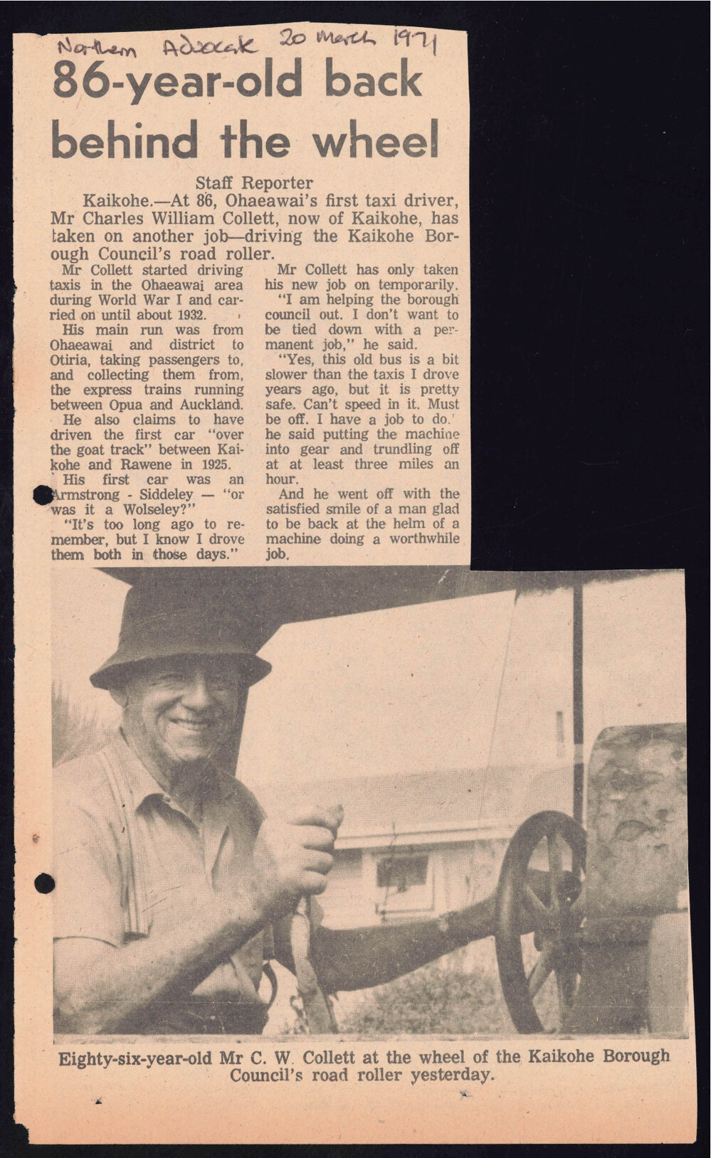 86-year-old back behind the wheel