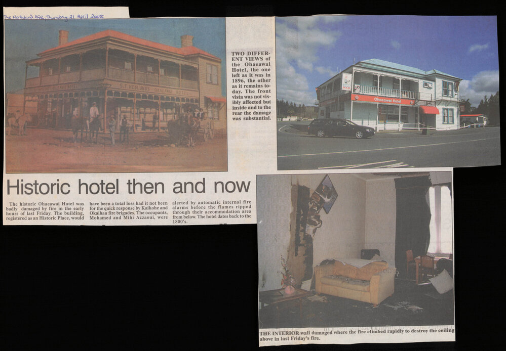 Historic hotel then and now