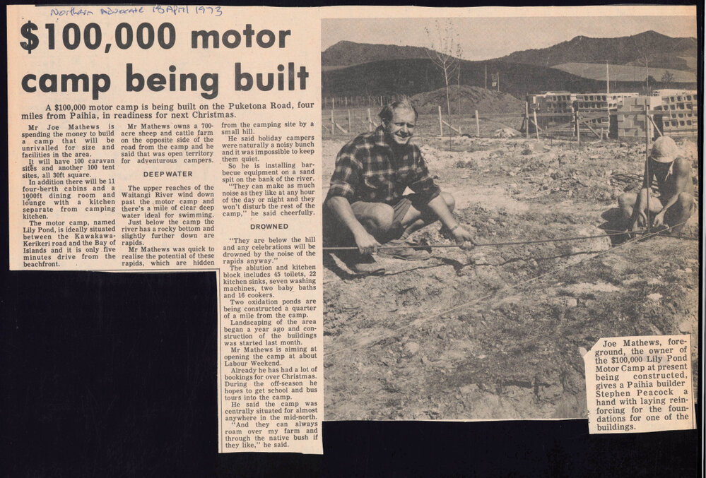 $100,000 motor camp being built