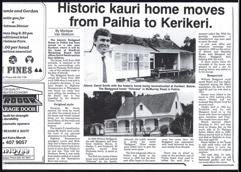 Historic kauri home moves from Paihia to Kerikeri 