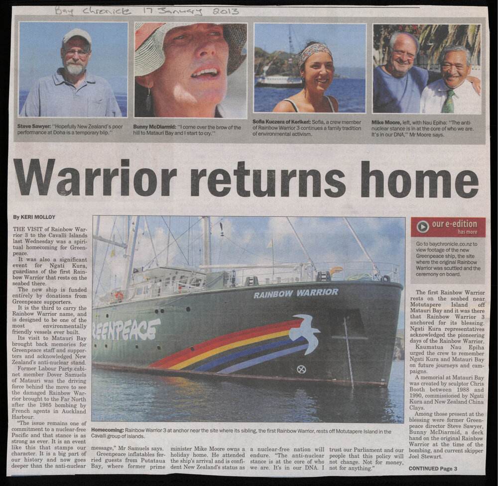 Warrior returns home
