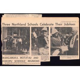 Three Northland schools celebrate their jubilees: Mangamuka; Motatau and Kokopu Schools reunions