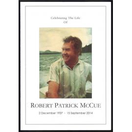 Celebrating the life of Robert Patrick McCue