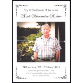 Pray for the repose of the soul of Noel Alexander Mahon