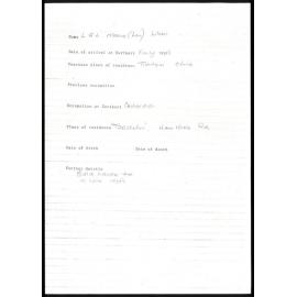 Biographical notes on L.A.L. Moore