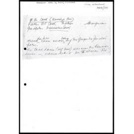 Research notes on Marcellus Cook
