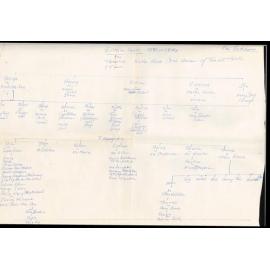 Descendant chart of William Cook and Teraha Waka Wene