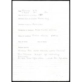 Biographical notes about William R. Paterson