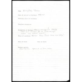 Biographical notes about Wallingford Perham