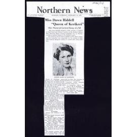 Miss Dawn Riddell "Queen of Kerikeri"