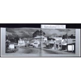 Photograph of the main street of Kawakawa in 1957