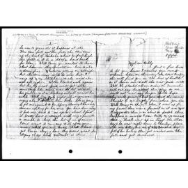 Letter from Louisa Strongman to Kenneth Strongman