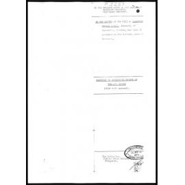 Last will and testament of Lawrence George Donald with Election of Administrator 
