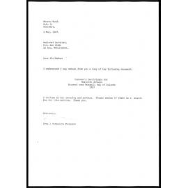 Inquisition on the death of Henrick Johnson