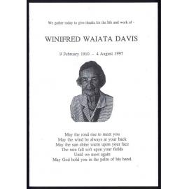Winifred Waiata Davis
