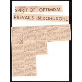 Spirit of optimism prevails in Kohukohu