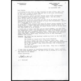 Letter from Irene Bronlund to Nancy Pickmere