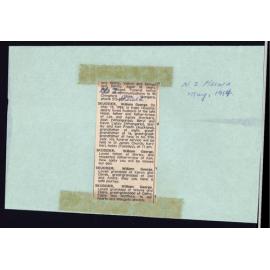 Notice of the death of William George Skudder