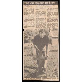 Who was Sergeant Bradshaw?