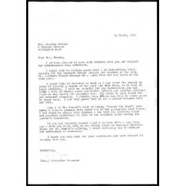 Letter from Catharine Ferguson to Jeannie Newman