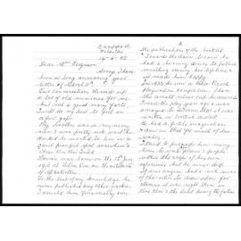 Letters from Jeannie Newman and Noel Donaldson to Catharine Ferguson