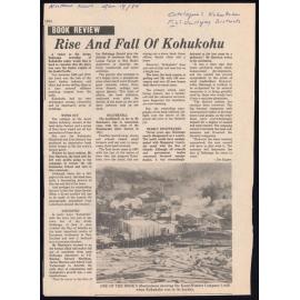 Book review: Rise and Fall of Kohukohu