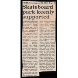 Skateboard park keenly supported