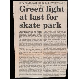 Green light at last for skate park