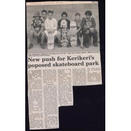 New push for Kerikeri's poposed skateboard park