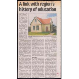 A link with region's history of education