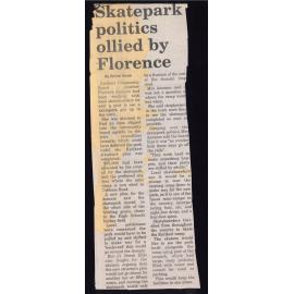 Skatepark politics ollied by Florence