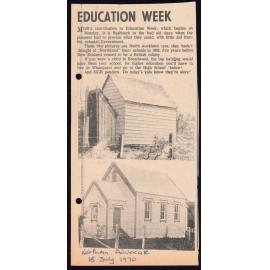 Education Week: Photographs of Broadwood and Whangarei schools in 1902