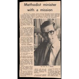 Methodist minister with a mission