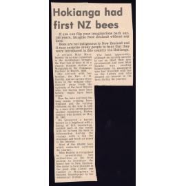 Hokianga had first NZ bees 