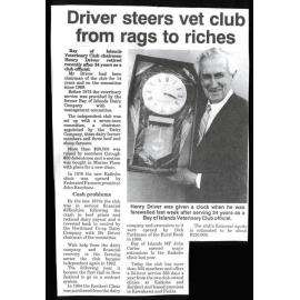 Driver steers vet club from rags to riches